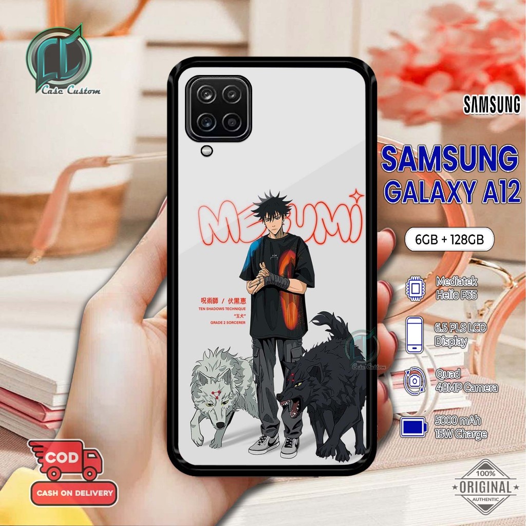 เคส Samsung A12 ล่าสุด 2D Glossy Hardcase [Anime_Mezumi Motif] Samsung A12 Hardcase Softcase Glossy