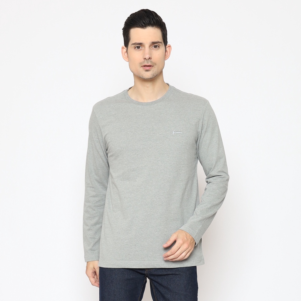 Hammer Man Long Sleeved Tee Online Z1TO005-A1 I เสื้อยืดแขนยาวผู้ชายสีเทา