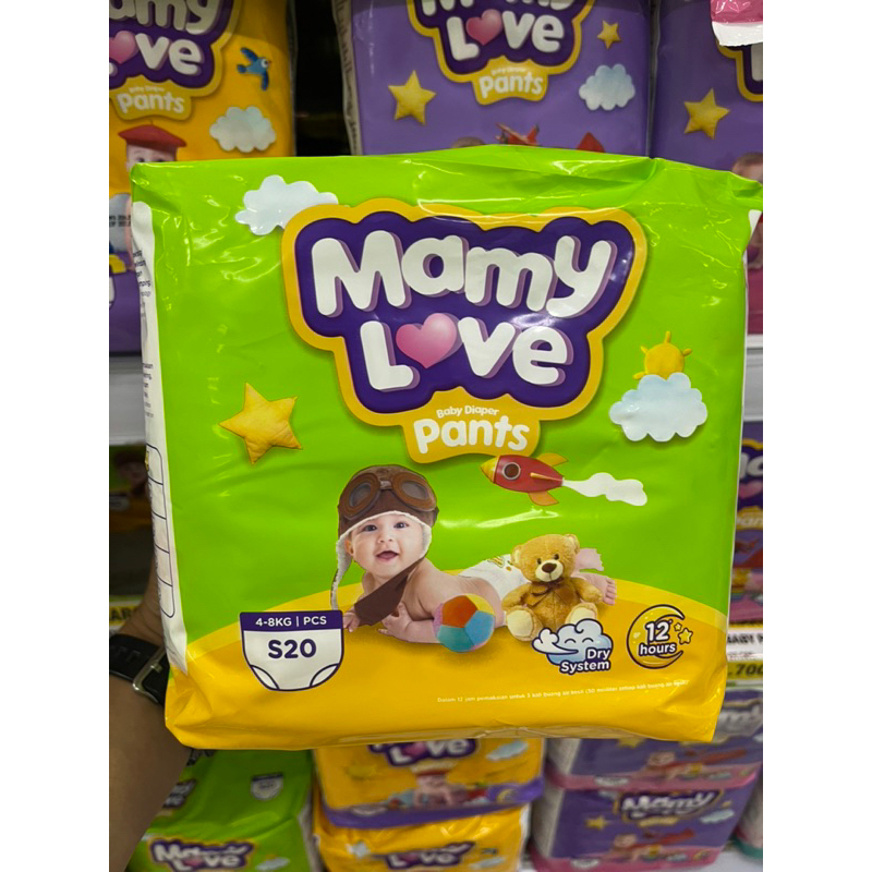 Pampers MamyLove Pants S20 M20 L20 XL20 | เรามีรัก | กางเกงแพมเพิส