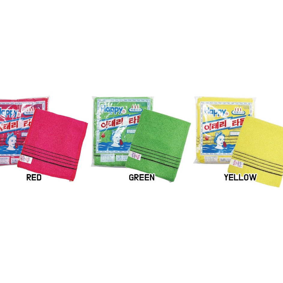Bestseller HAPPY Korean Exfoliating Towel Korean Scrub Towel ITALY Scrub Daki