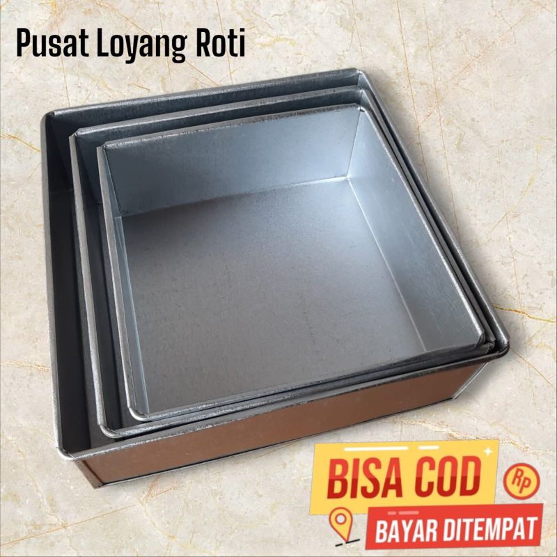 กระทะสี่เหลี่ยม ขนาด 16x16x7 | สหราชอาณาจักร 18x18x7 | สหราชอาณาจักร 20x20x7 | Legit Layer Cake Pan/