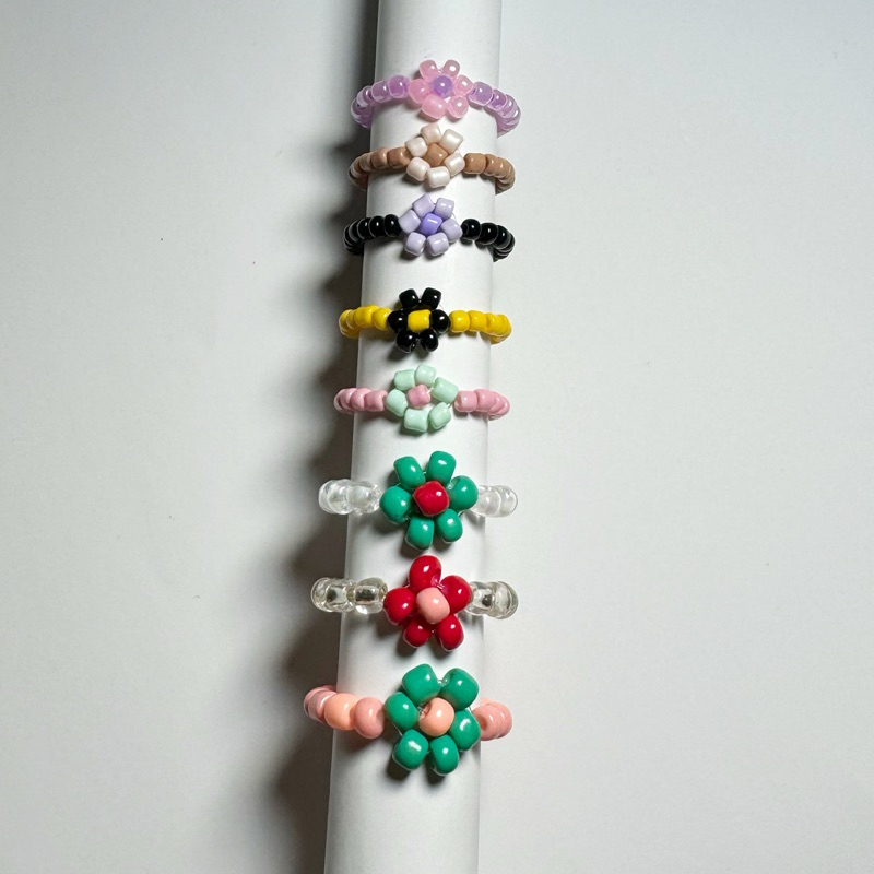 DAISY HANDMADES / BEAD RINGS / BEAD RINGS / RINGS / BEAD RINGS