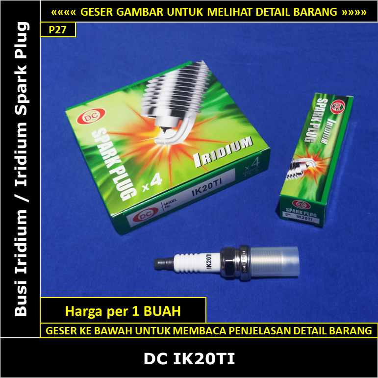 หัวเทียนอิริเดียม Mitsubishi Outlander Sport 2000 cc 4B11 2012-2021 DC IK20TI หัวเทียนอิริเดียม