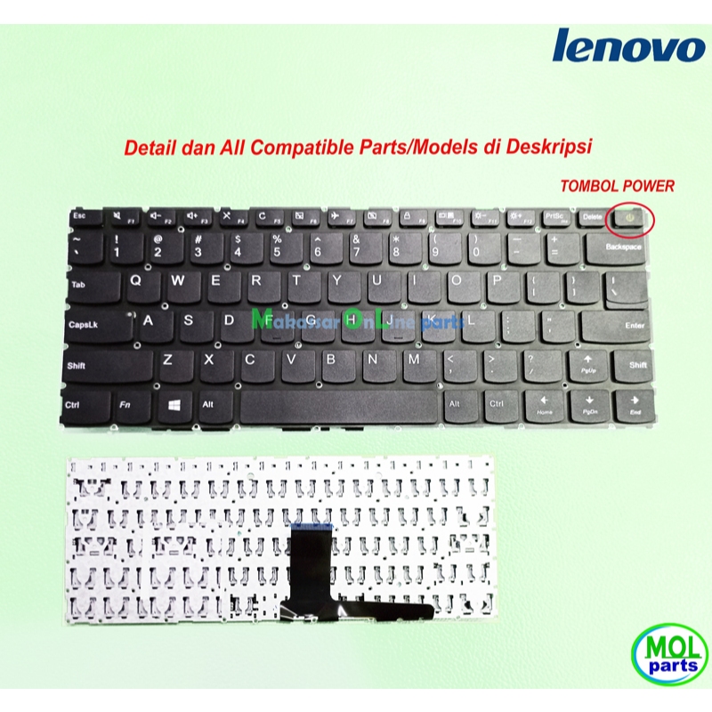 Tombol Lenovo Ideapad 110-14 110-14IBR 110-14 ปุ่มไฟ ibr