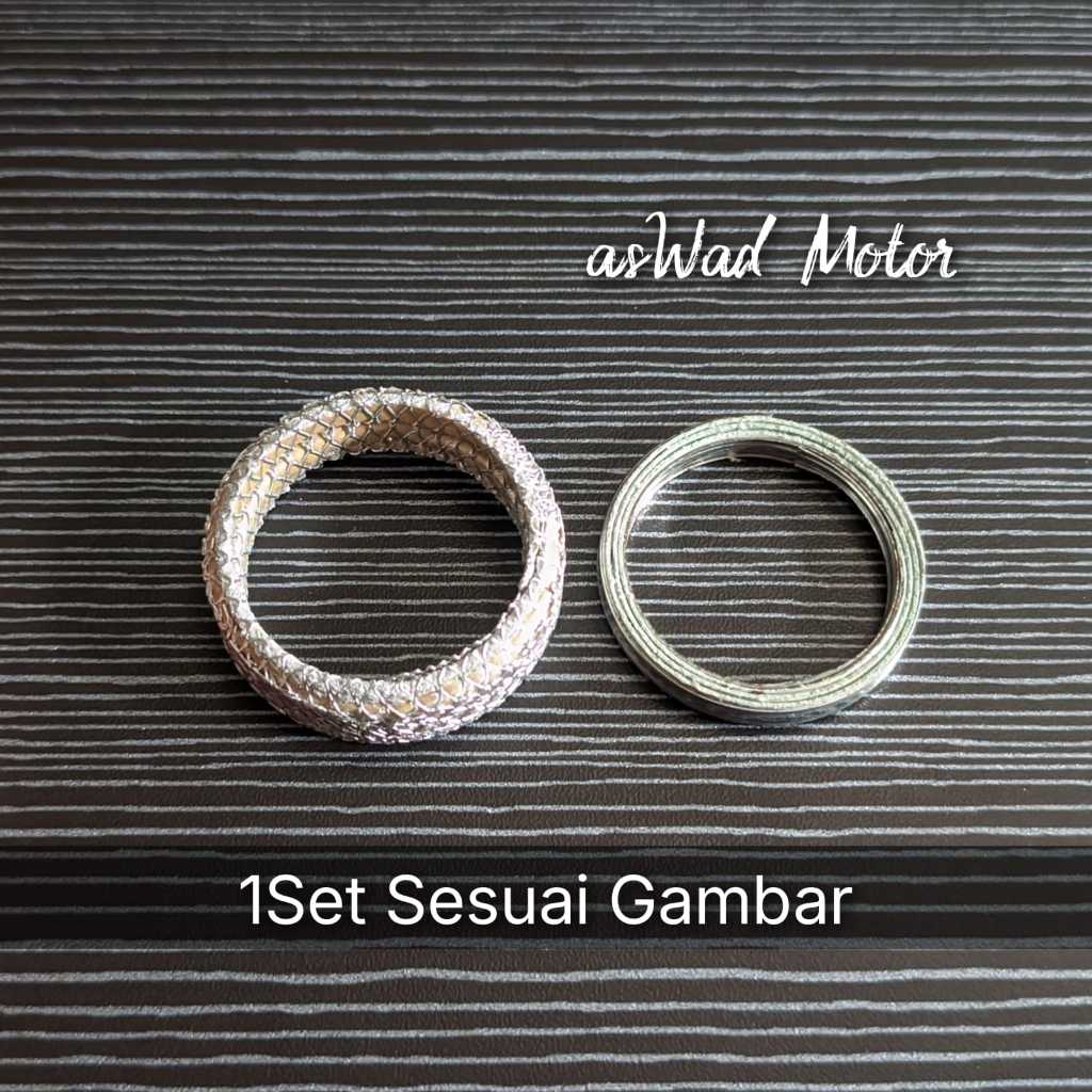 1 ชุดปะเก็นไอเสียปะเก็นการเชื่อมต่อไอเสีย F1ZR Force 1 ZR ALVA Force1 / หินปะเก็นไอเสียชุด gosir