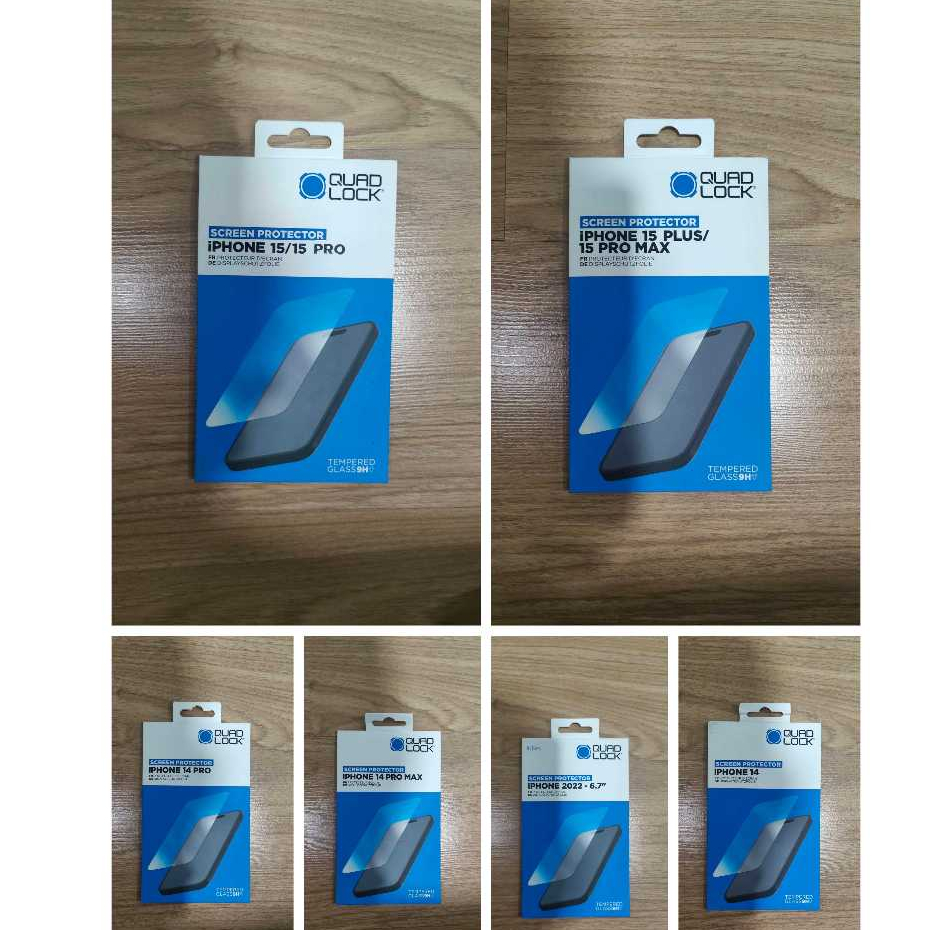 LAYER Quad Lock ปกป้องหน้าจอ IPHONE กระจกนิรภัยป้องกันหน้าจอ 9H