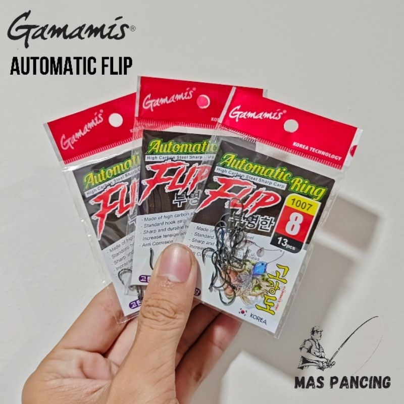 [WHOLESALE] VIRAL 1007 GAMAMIS AUTOMATIC FLIP RING HOOK - WAVY HOOK