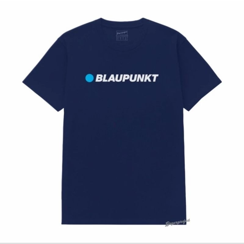 เสื้อยืดเครื่องเสียงติดรถยนต์ Blaupunkt Audio Logo สีกรมท่า - XL