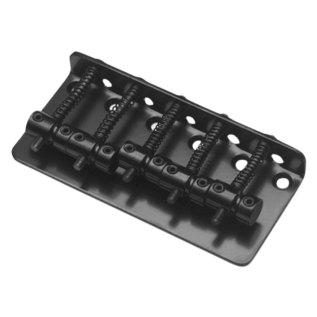 Standard 5 Strings JB Style Bridge - String Spacing 18mm (สีดํา)