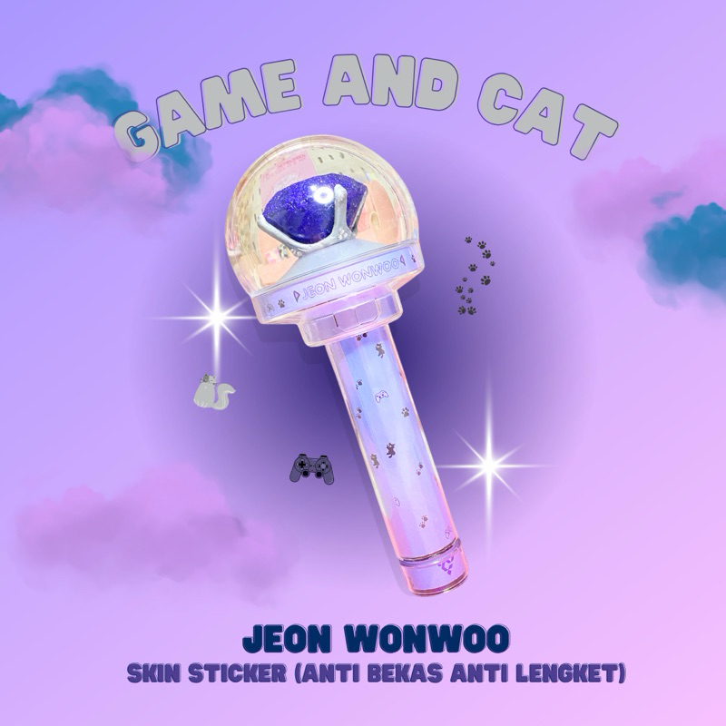 กะรัต Ver 3 Seventeen Skin Sticker Decal WONWOO GAME & CAT | แค่สติ๊กเกอร์ ไม่ใช่ Lightstick โดย Aes