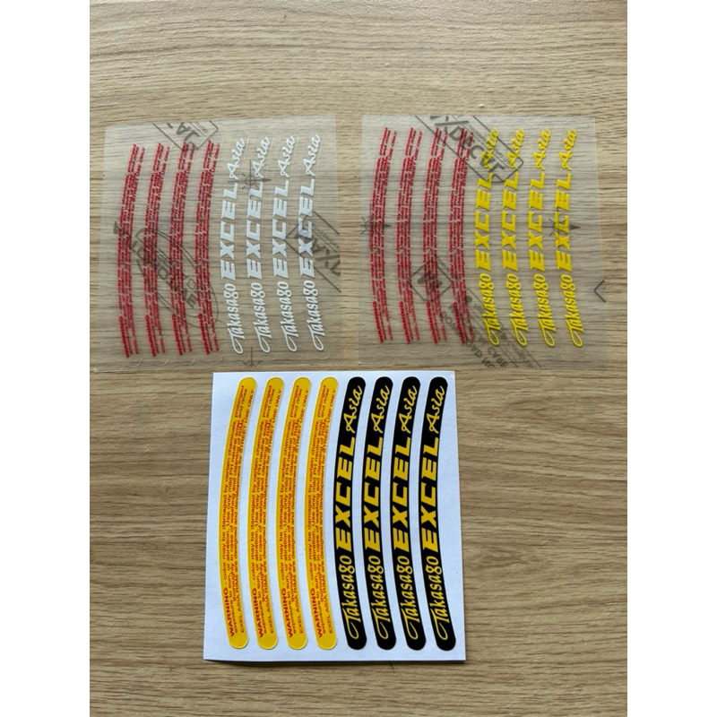 สติ๊กเกอร์ขอบ Takasago excel asia 1 ชุด