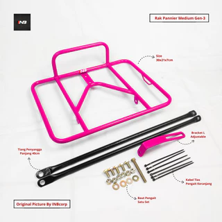 Federal cutterbike mtb Gravelbike fixie แร็คจักรยาน - INBgen-3 แร็คแพนเนียร์กลาง One Set