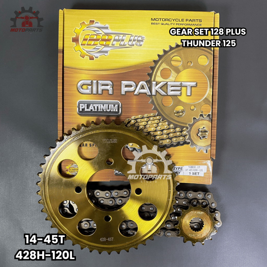 ชุดเกียร์ GEAR PACKAGE THUNDER 125 14T 45T 428H 128PLUS