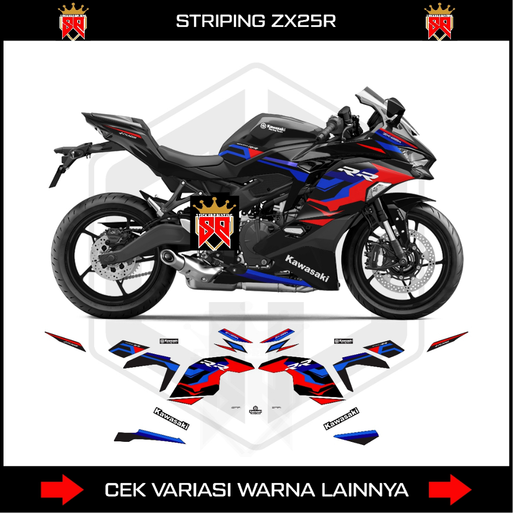 NINJA ZX25R STRIPING / KAWASAKI NINJA ZX25 RR สติ๊กเกอร์ DECAL