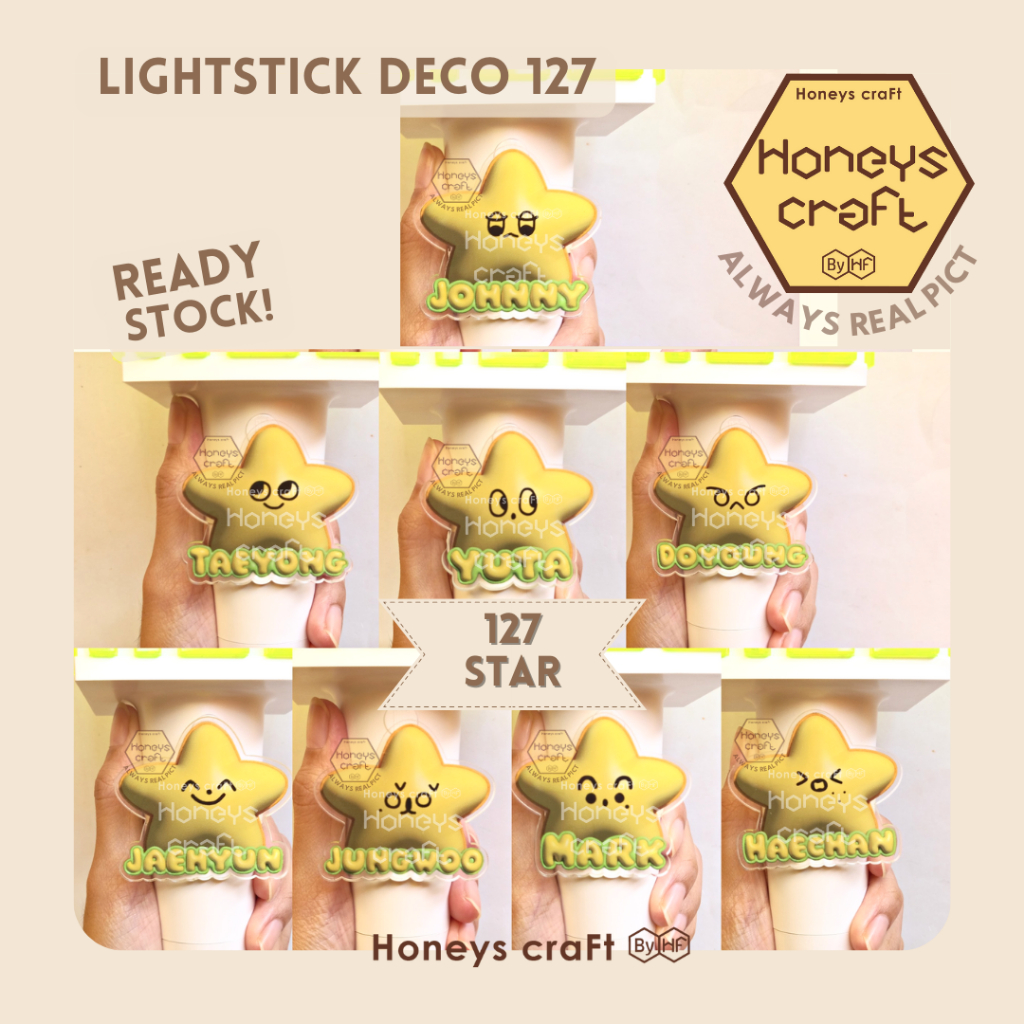 Honeys Craft Accessories แท่งไฟ NCT 127 ปลาดาวอะคริลิค KPOP คอนเสิร์ต The Momentum