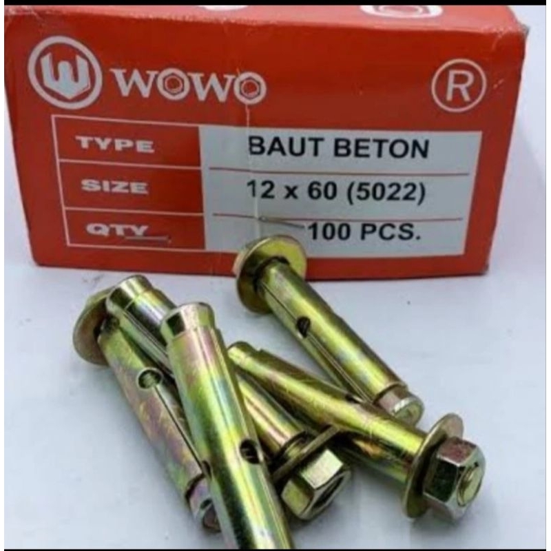 Dynabolt 12x60 Wowo, dynabol Wowo 12x60, โบลท์คอนกรีต 12x60 wwo