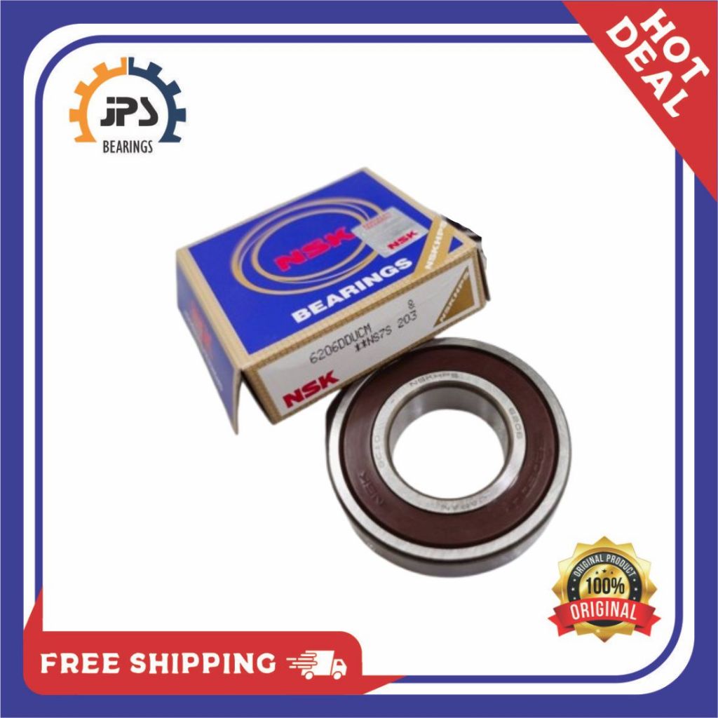 LAKER BEARING 6206 DDU 2RS FISHING WHEEL NSK JAPAN