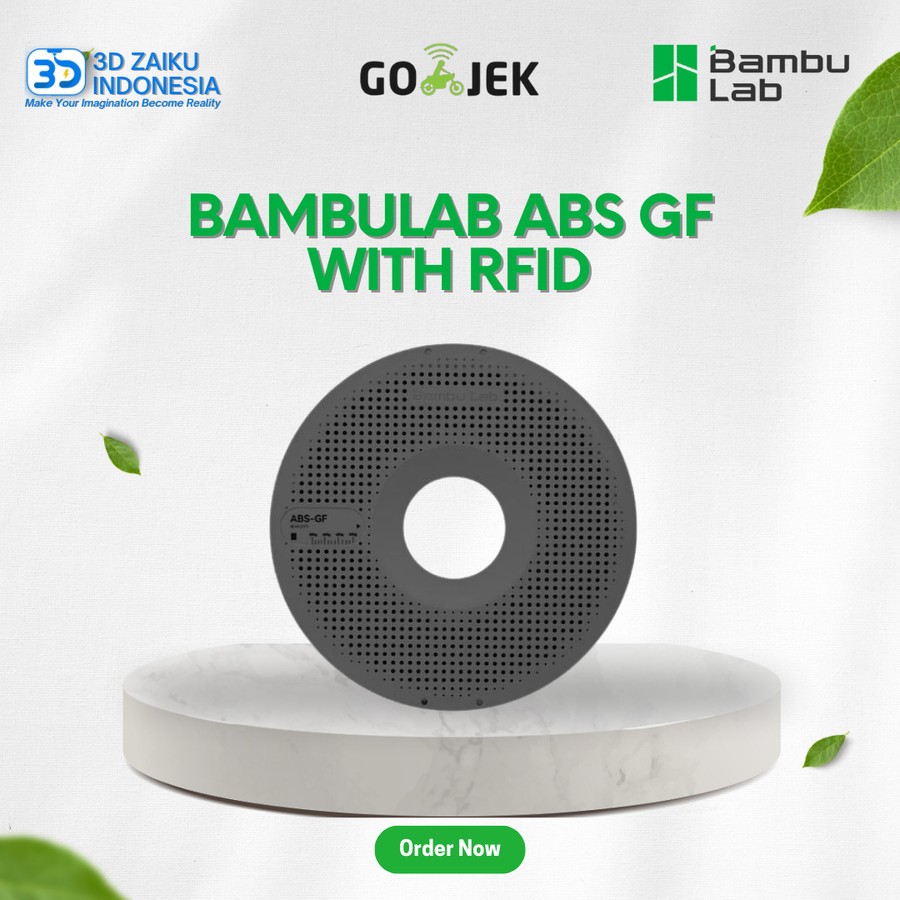 Bamboolab ABS GF 3D Filament Glass Fiber Matte Finish ความแข็งแรงสูงพร้อม RFID