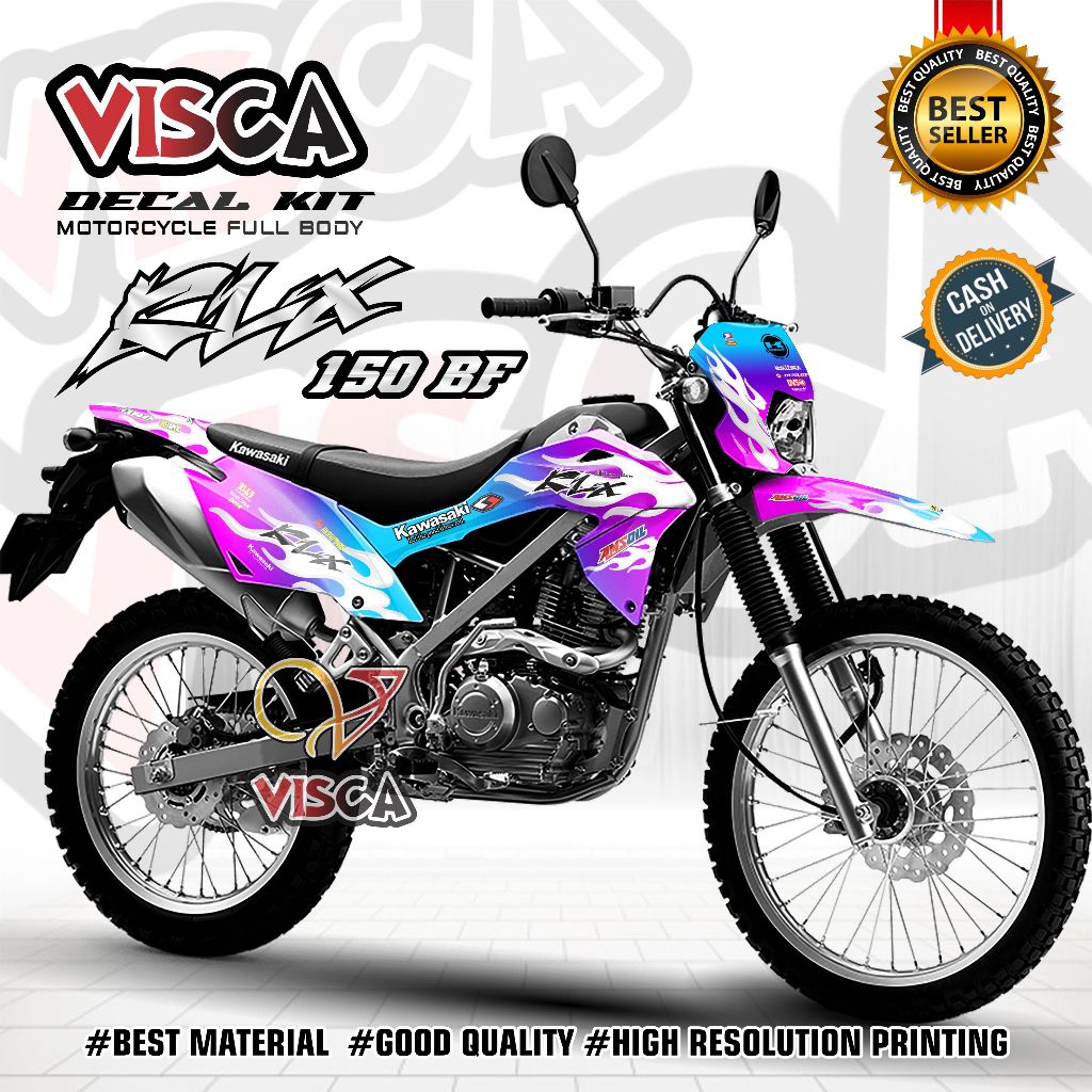Decal Klx Bf Full Body Cool สติกเกอร์ Klx 150 Bf Cool Decal Klx 150 Bf Full Body ล่าสุด Decal Klx 15