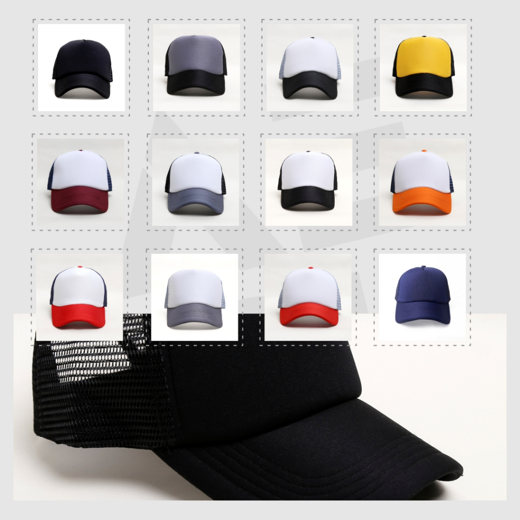 PLAIN NET HAT, PREMIUM NET HAT, BASEBALL HAT, PLAIN MENS HAT, TRUCKER HAT