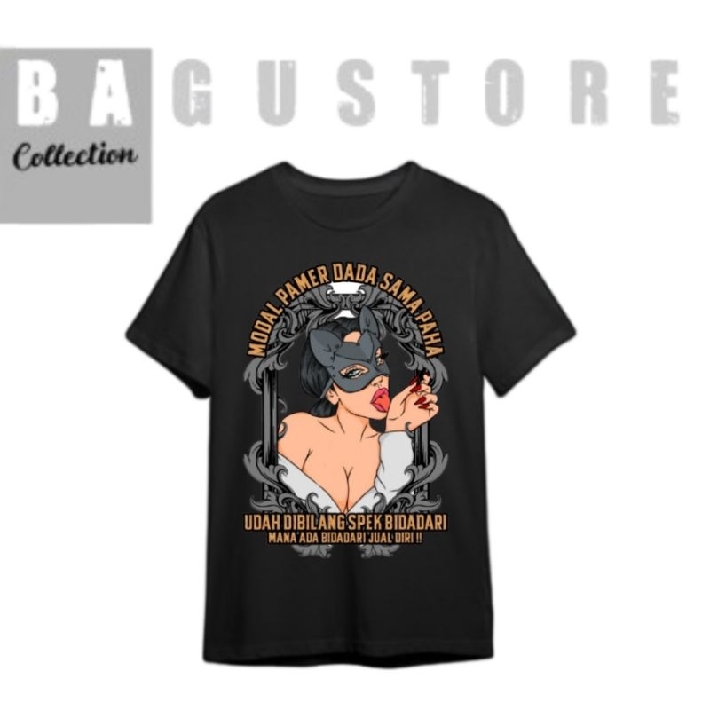 ผ้าเนื้อดี.id | เสื้อยืดสําหรับผู้ใหญ่สําหรับผู้ชายและผู้หญิง เสื้อยืด distro unisex ( Modal Pamer C