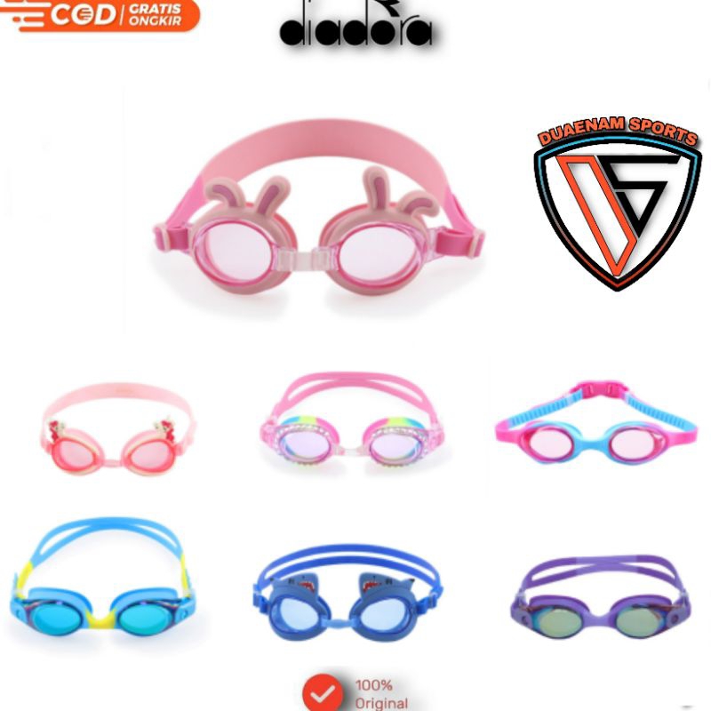 DIADORA KIDS SWIMMING GOGGLES สําหรับเด็กผู้ชายและเด็กผู้หญิง