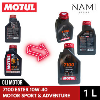 *MOTUL 7100 ESTER 100% SYNTHETIC 10W40 (1L)* Oli Mesin Motor 4T SPROT & ADVENTURE ROAD / OFF ROAD - Original