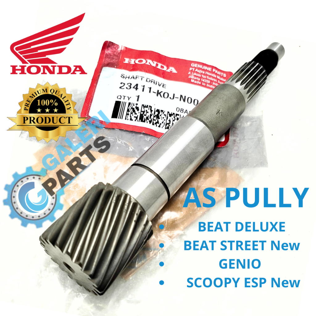 ต้นฉบับต้นฉบับ AS PULLY REAR CVT SHAFT DRIVE HONDA K0J GENIO BEAT STREET DELUXE LED SCOOPY ALL NEW E