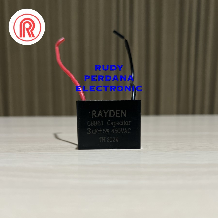 3uf 450V 3 UF 450 VOLT CBB61 RAYDEN ปั๊มน้ําพัดลมกล่อง CAPACITOR