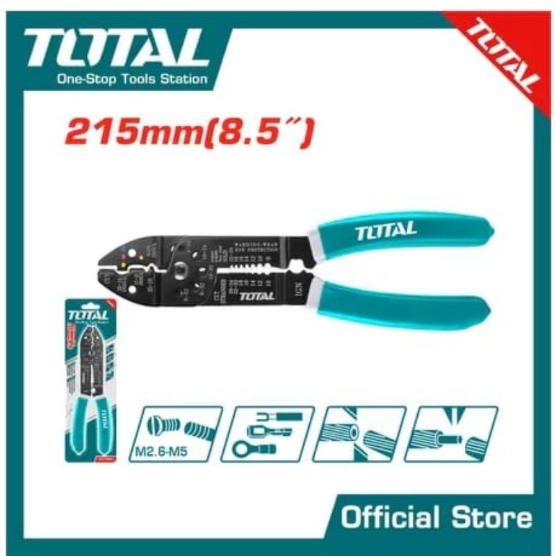 คีมปอกสายไฟ 8.5" TOTAL THT15851