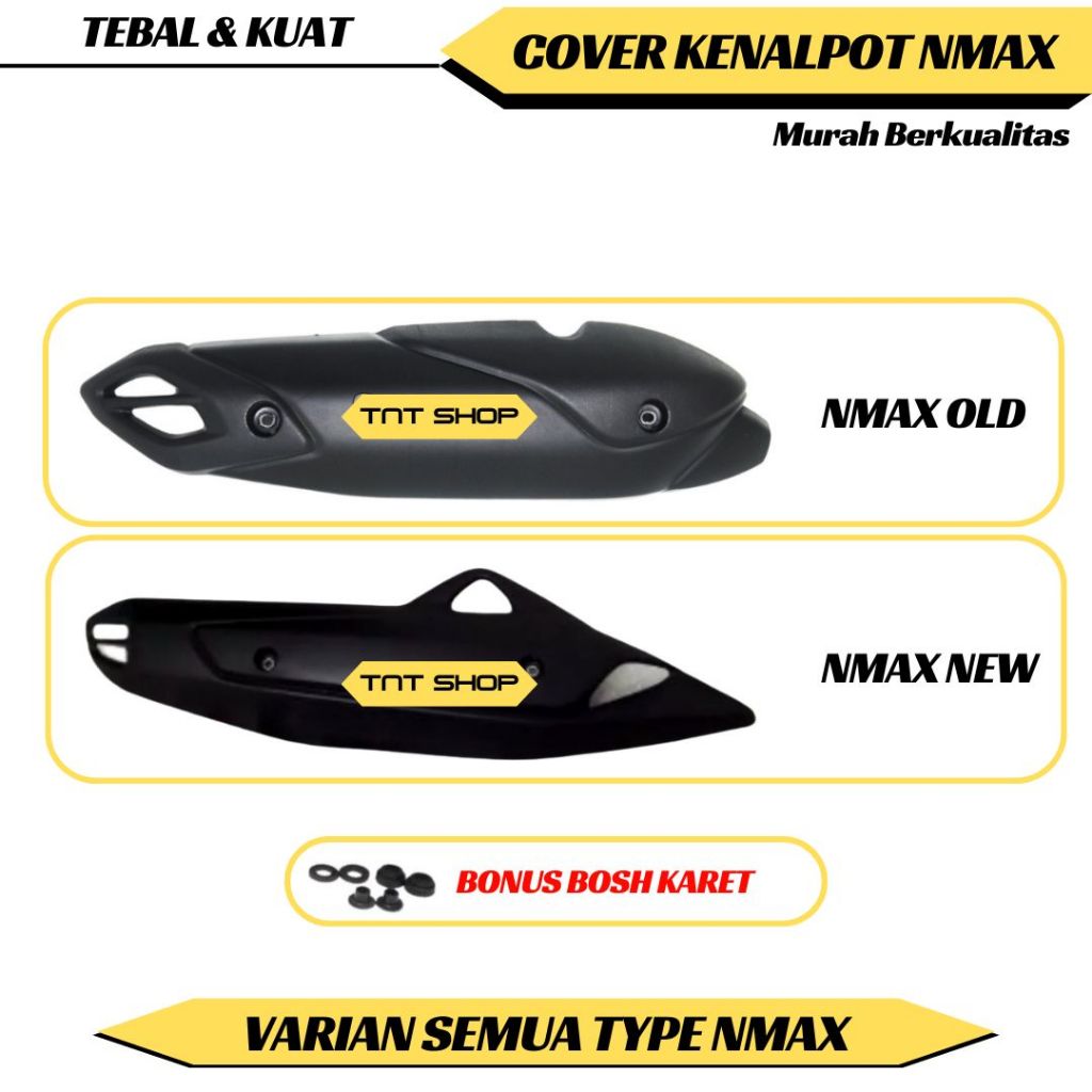 Nmax 155 ใหม่ Nmax 150 Old Aerox Lexy Exhaust Shield Cover Nmax ฝาครอบท่อไอเสีย