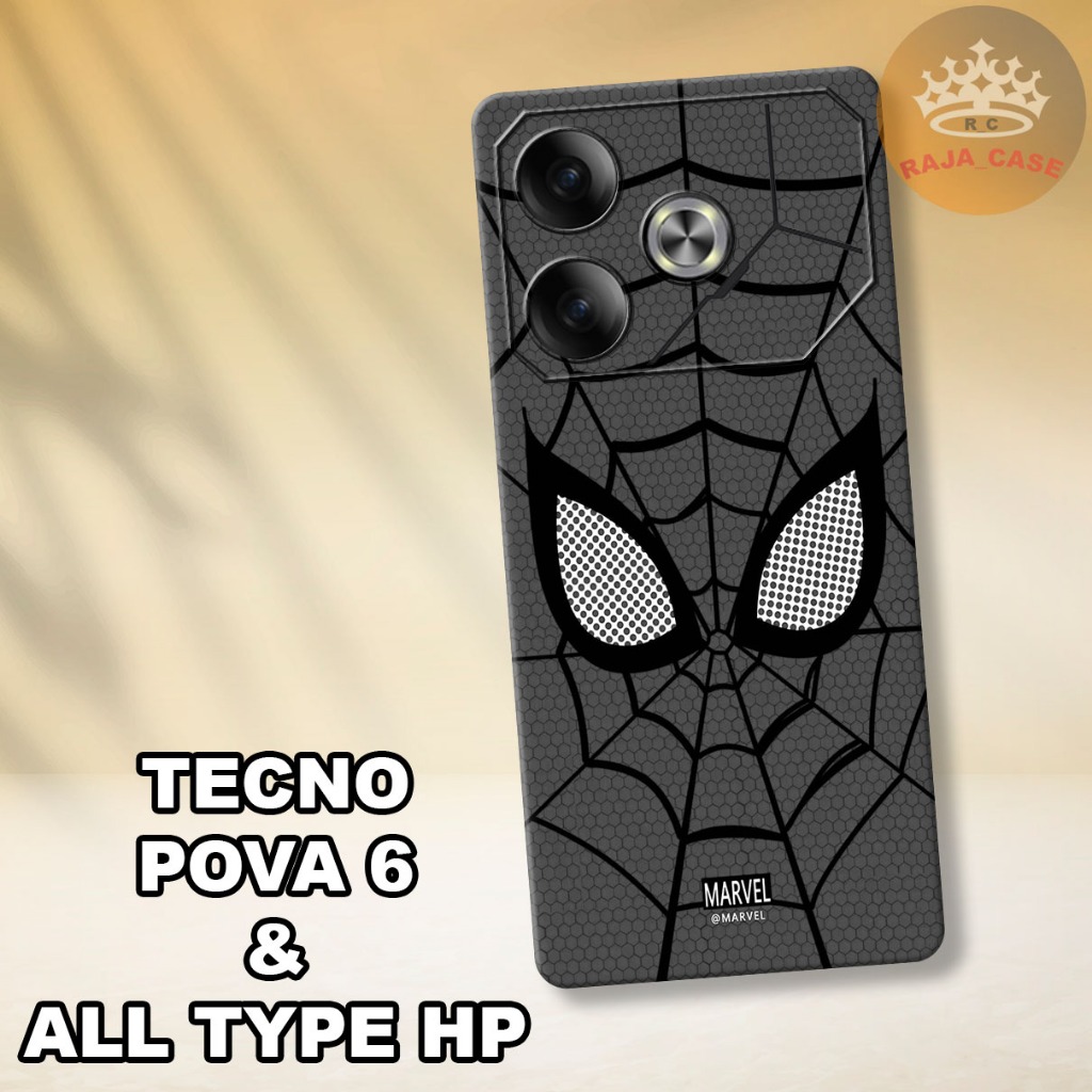 เคส HP ล่าสุด Rc23 Tecno Pova 6 2024 - วัสดุยางยืดหยุ่น - SPIDERMAN Motif - เคสเท่ๆ - โทรศัพท์มือถือ