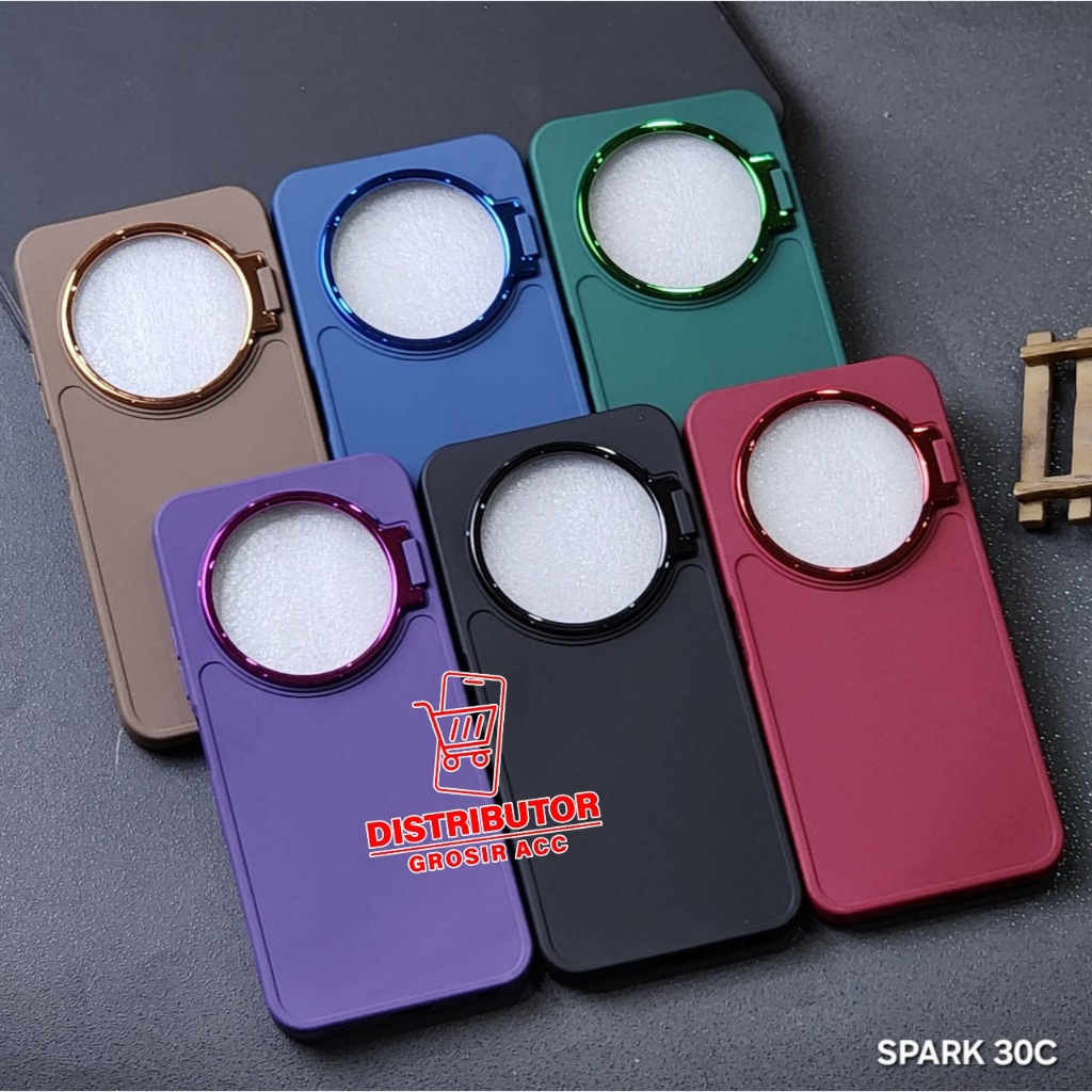 TECNO SPARK 30C CASE MACAROON STAND เคสกล้อง KICKSTAND กล้อง TECNO SPARK 30C
