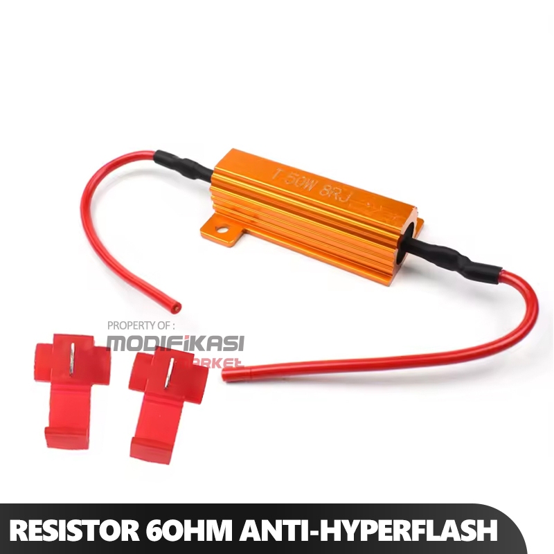 50W 6 OHM TURN SIGNAL RESISTOR SOLUTION สําหรับ HYPER แฟลช LED TURN SIGNAL ไฟ SO NORMAL BACK