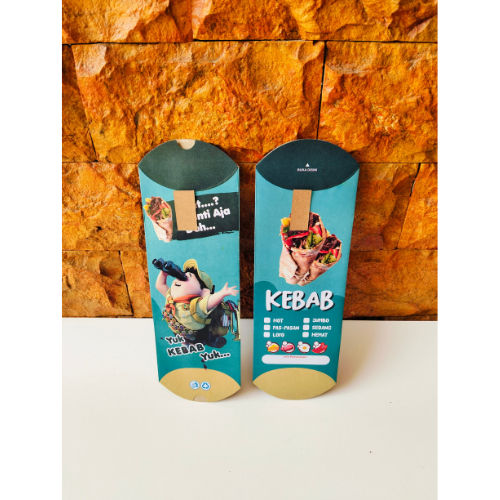 Mister Gear Kebab กระดาษห่อเนื้อหา 50 กล่องบรรจุภัณฑ์ Kebab กล่องเนื้อหา 50 ชิ้น Labubu Kebab คอนเทน