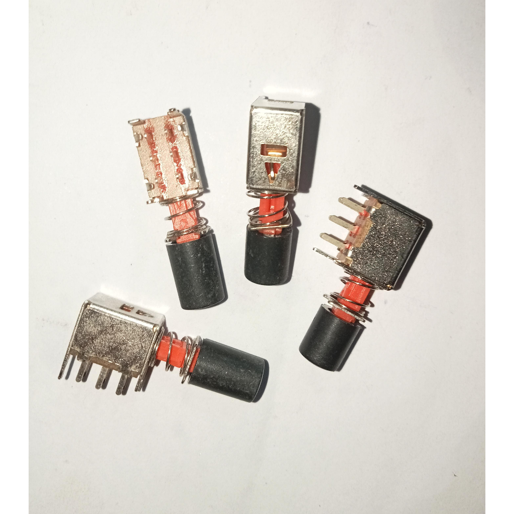 TOMBOL 2 ชิ้น/ DPDT Mini Switch 2x6 6pin On Of Mute ปุ่ม LPH HPF Mixer Panthom เดิม