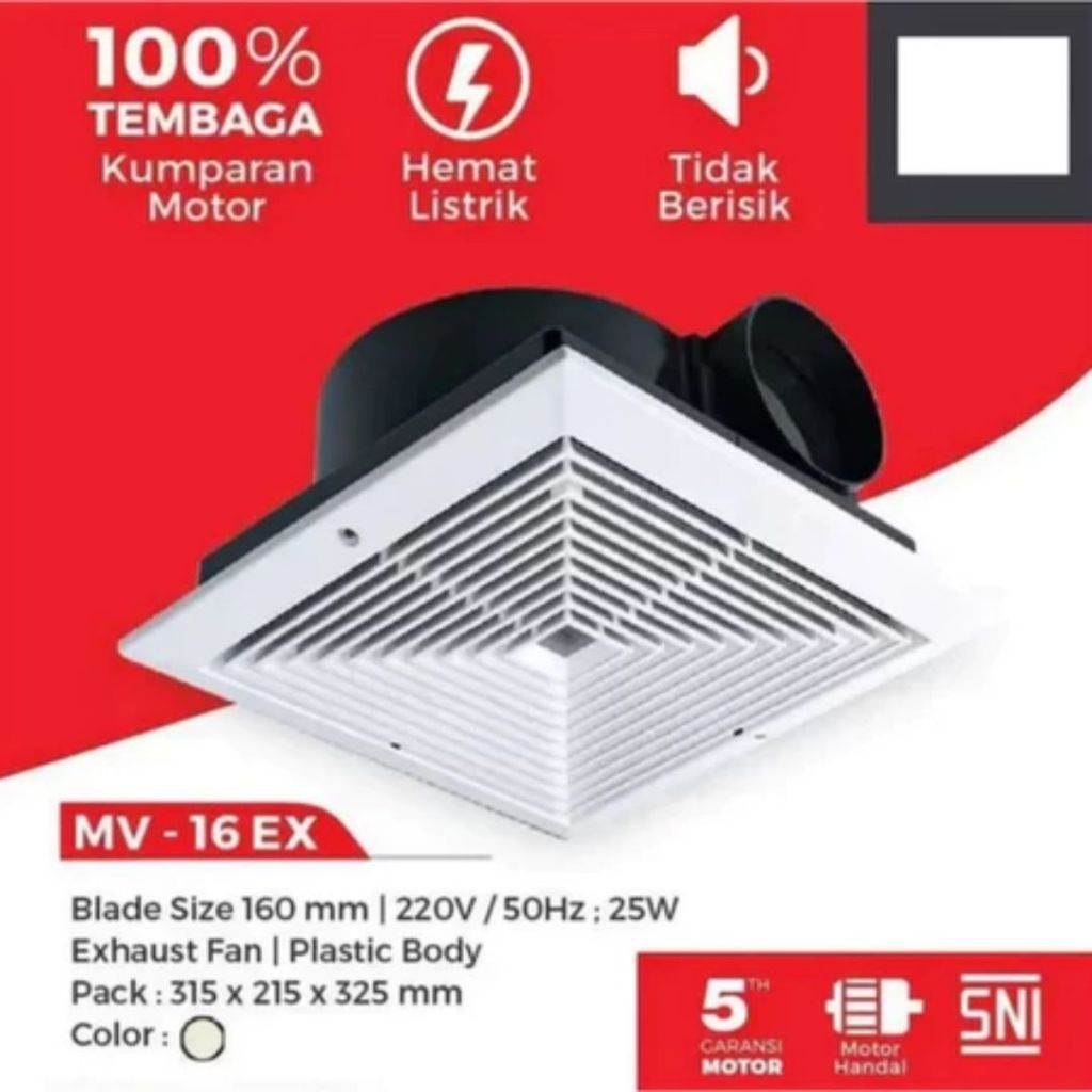 MASPION : MV-16EX CEILING EXHAUST FAN 6 INCH MV 16 EX