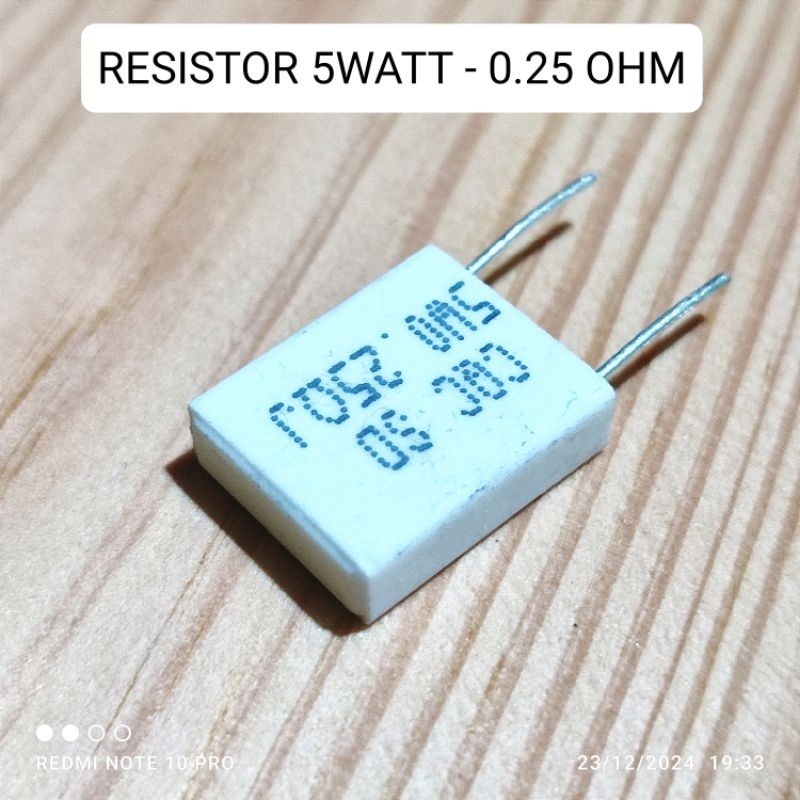 NOBEL RESISTOR 5W 5WATT 0.25 OHM 0.25OHM CQC ROHS