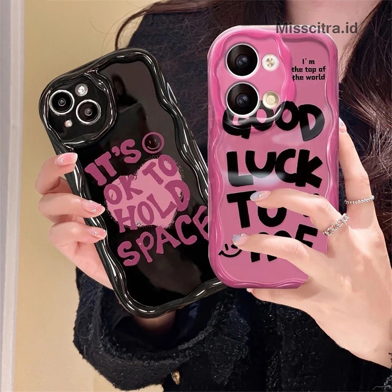 YX SOFTCASE CASING BLACK PINK GOOD VIBES COMPATIBLE สําหรับ OPPO A1 A1K A3 PRO A3X A3S A5 A5S A5 202