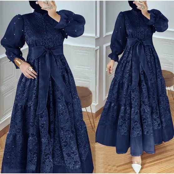 MAXI LALISA M/L/XL/2XL MUSLIM DRESS MAYUNG NICE WEDDING CLOTHES FIANCE SCHOOL UNIFORM LAMARAN SORA.014