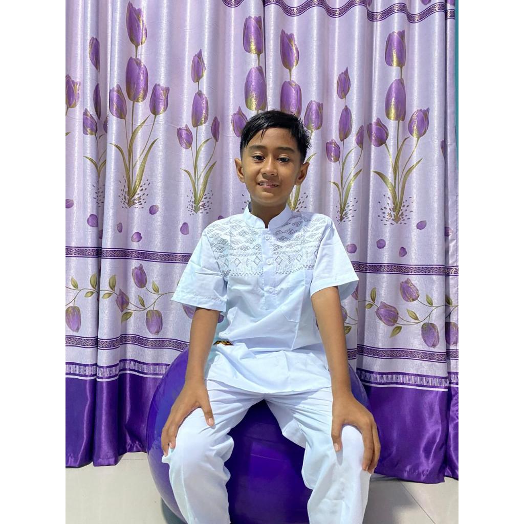 KOKO CHILDREN สีขาว PAKISTAN NAF 4-10TH//KOKO KURTA//PAKISTAN 3-12 ปี