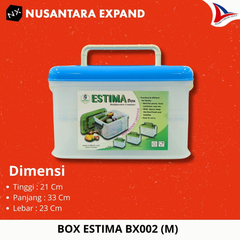 Estima Bx001 (S), Bx002 (M), Bx003 (L) กล่องเก็บของอเนกประสงค์