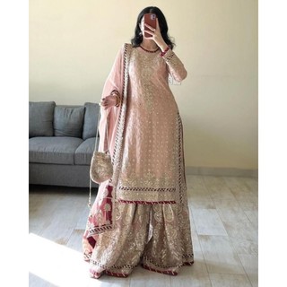 Setelan Muslim Sharara Pakistan Import Wanita
