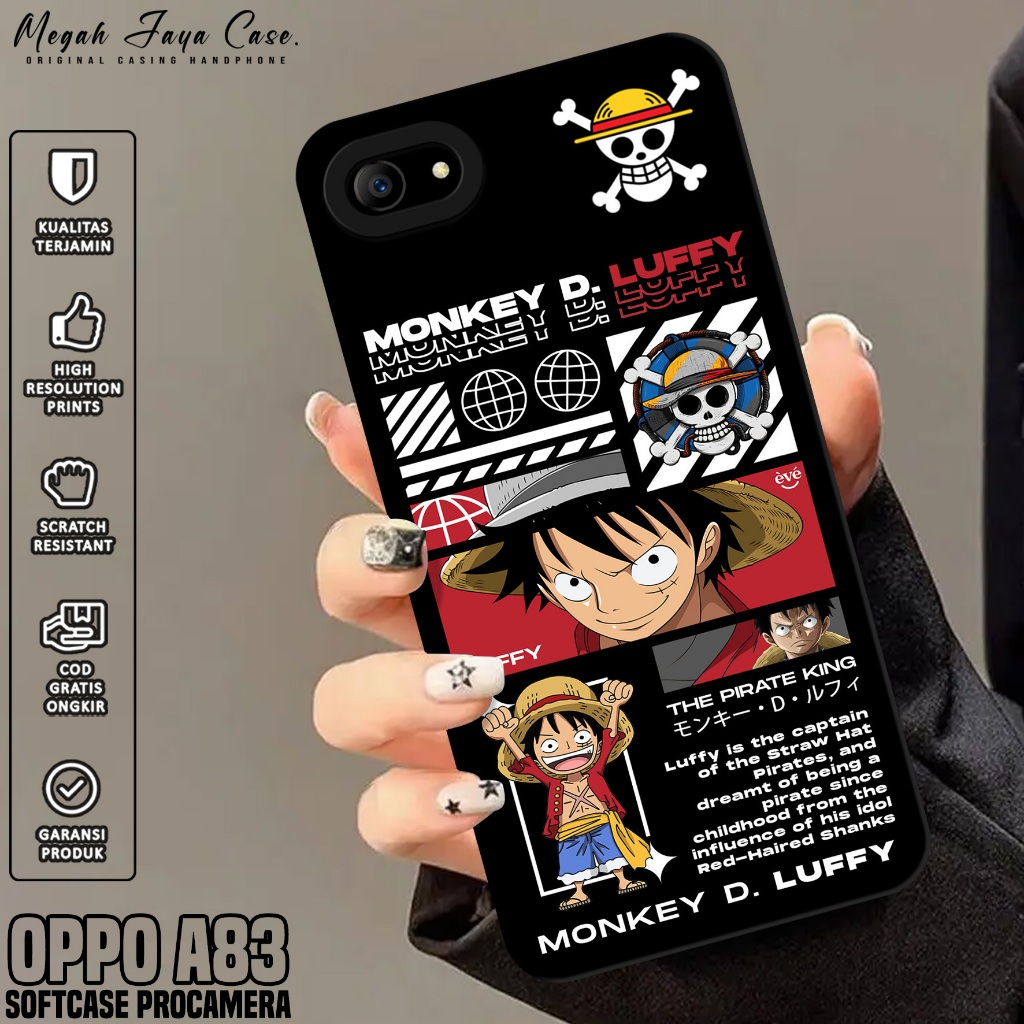 เคสโทรศัพท์ HP Oppo A83 - Oppo A83 Softcase ONE PIECE Motif - เคส Oppo A83 - เคสโทรศัพท์ Oppo A83 - 