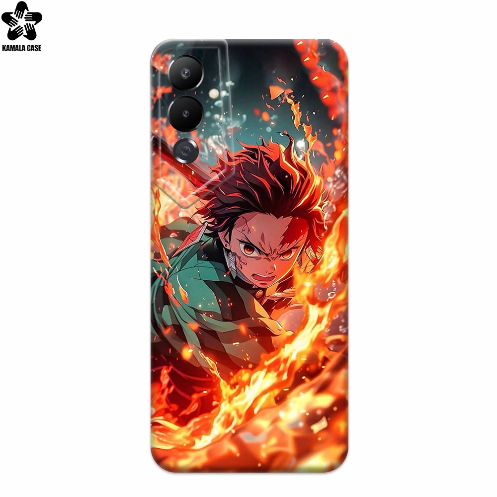 SOFTCASE PREMIUM MOTIF ANIME DEMON SLAYER สําหรับ TECNO POVA 4 & ALL TYPE TECNO - CASE PRO CAMERA - 