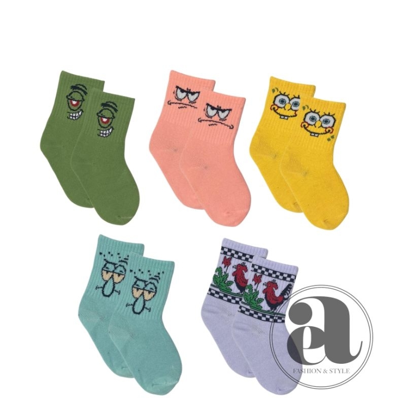 OLDCHOOL KIDS CHARACTER MOTIF CHILDRENS SOCKS