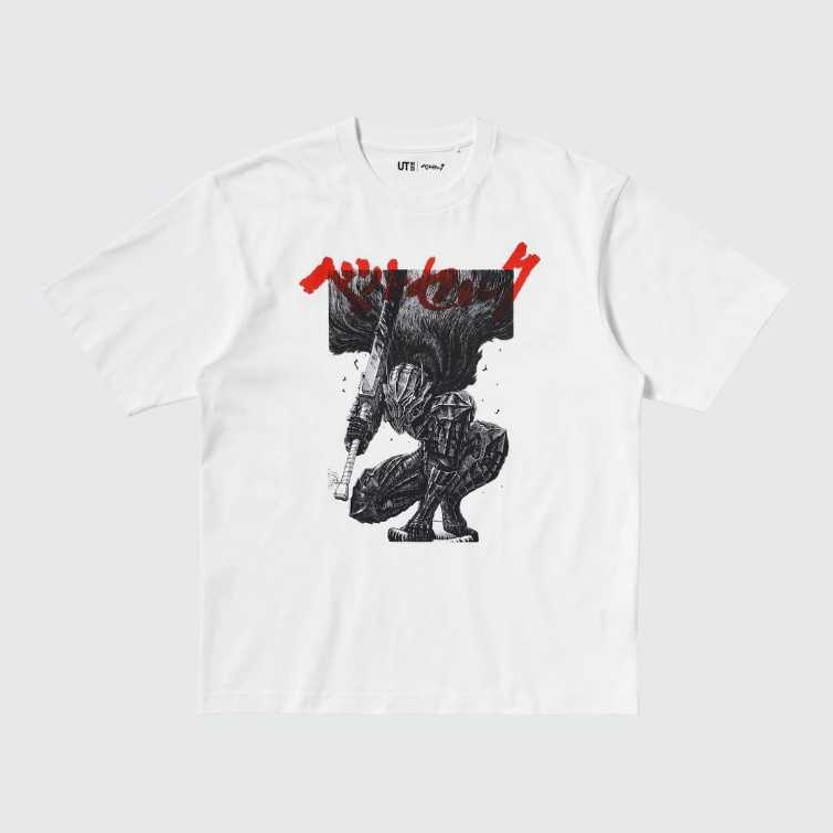 เสื้อยืด UNIQLO x Manga Berserk N.1 | เสื้อยืดแขนสั้น MANGA Curation UT - สีขาว