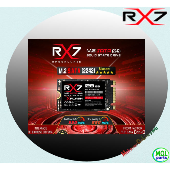 SSD RX7 M2 SATA 128GB 256GB 2242 M.2 SATA