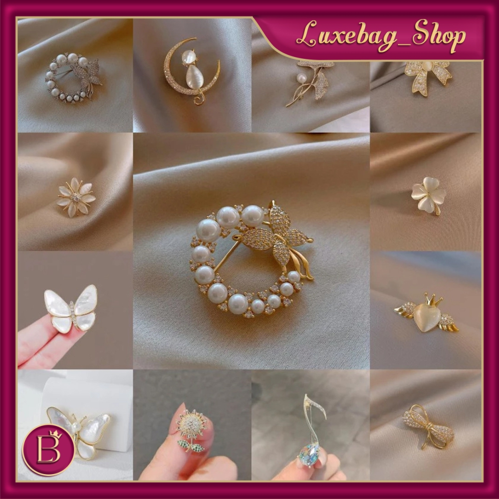 LB Bros Madam Emllie Pin เสื้อผ้าแฟชั่นเกาหลีเข็มกลัดรูปทรงต่างๆ Hijab อุปกรณ์เสริม A177