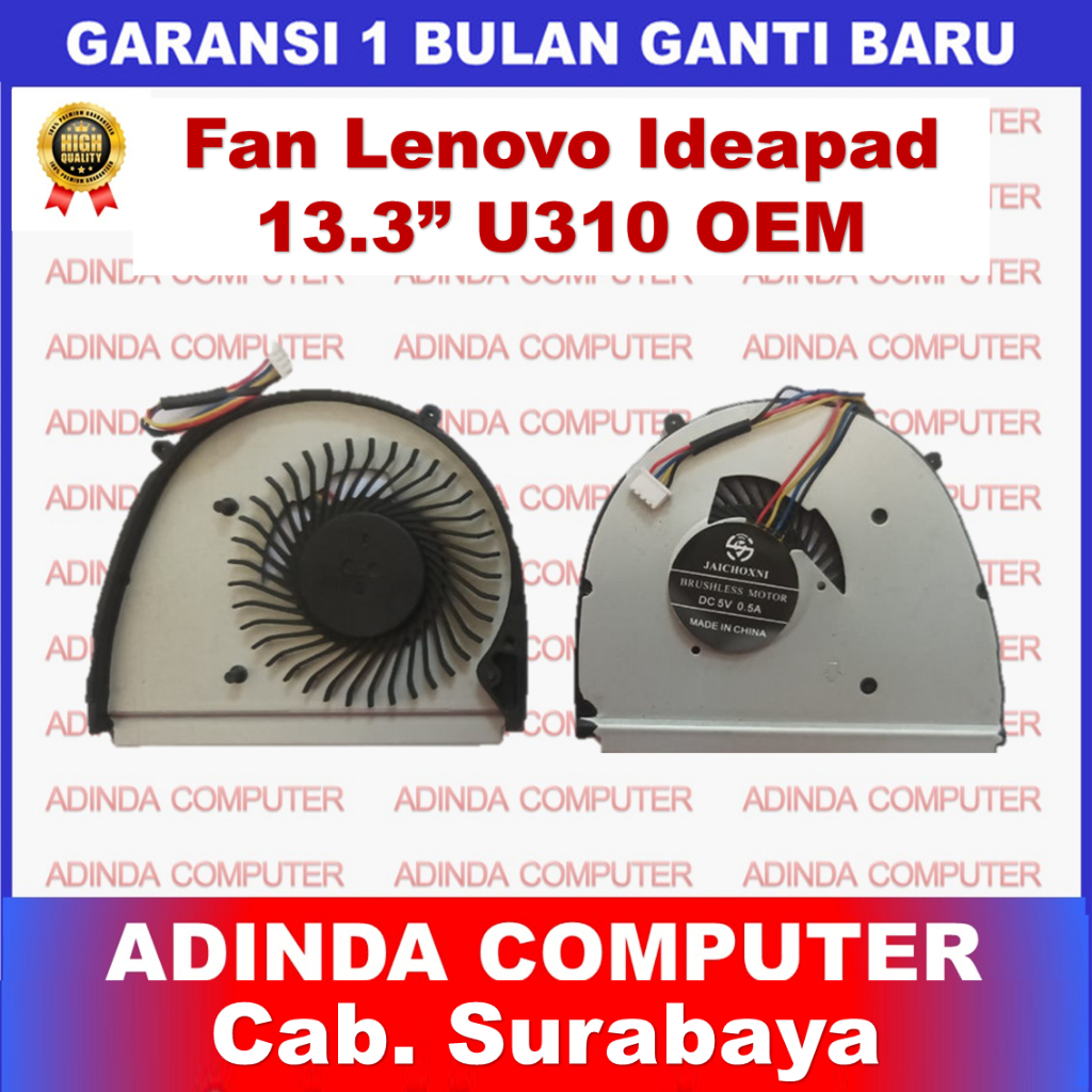 พัดลม Lenovo Ideapad 13.3" U310 U310-IFI U310-ITH EG50050V1-C040-S99 OEM